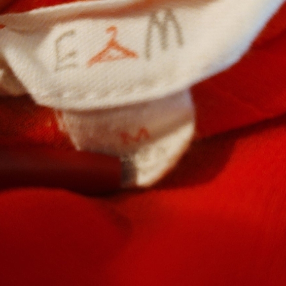 EM Orange Sleeveless Shirt Sz M - Picture 7 of 7